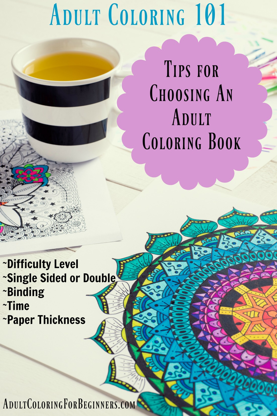 choosing an adult coloring book